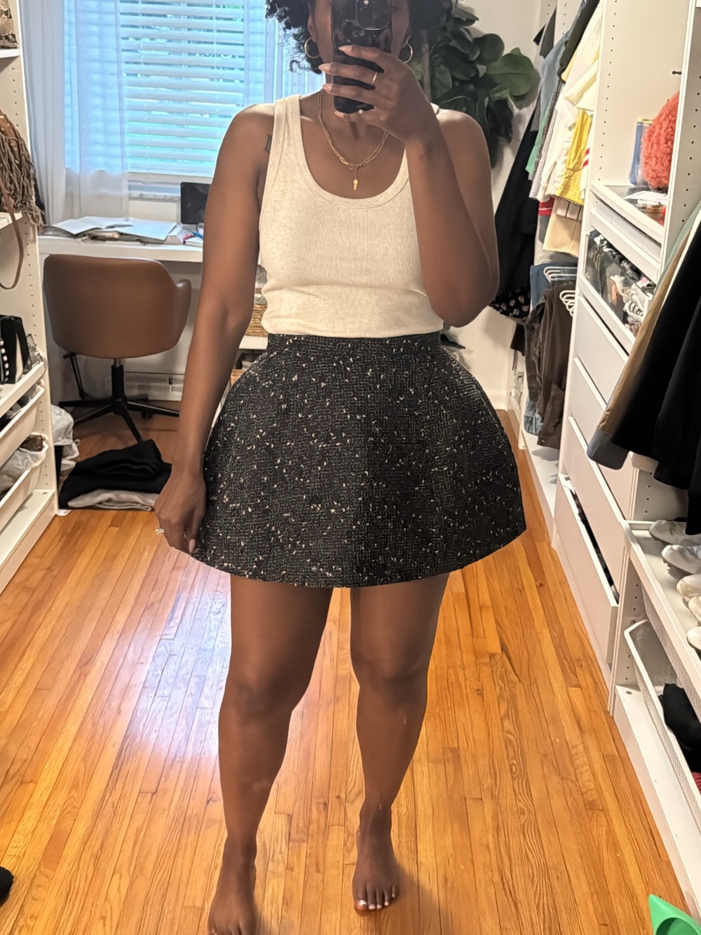 Bardot Structured Mini Skirt